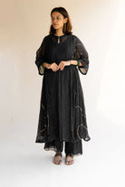 Black Shabnam Kurta Set - CiceroniNirjara