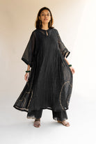 Black Shabnam Kurta Set - CiceroniNirjara