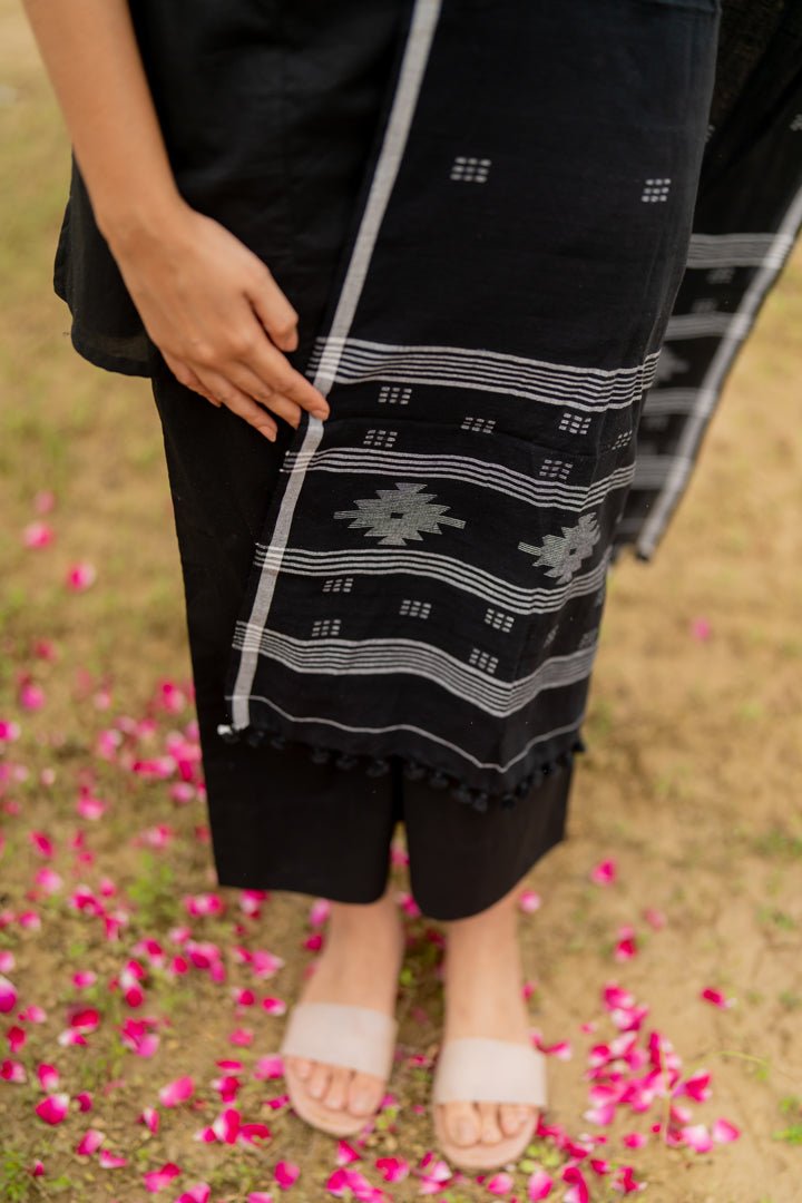 Black Short Kurta with Pants - CiceroniKurta SetMaidaan