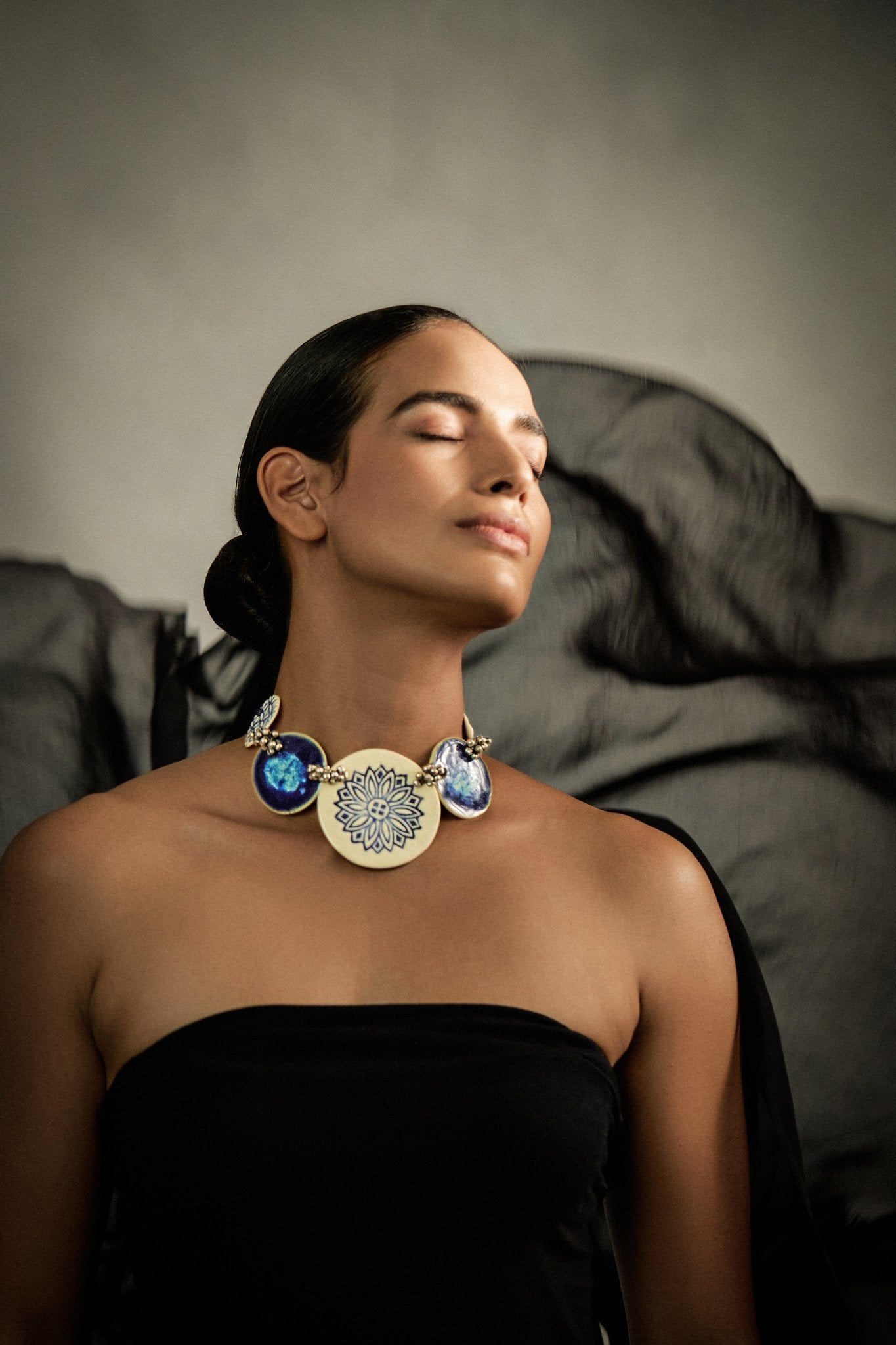 Blue Bliss | Handcrafted Choker - CiceroniChokerChaakmaati