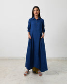 Blue Collar Jumpy Dress - CiceroniDressesRias Jaipur