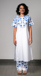 Blue Tile Affinity Set - CiceroniKurta SetPrachi Kamat