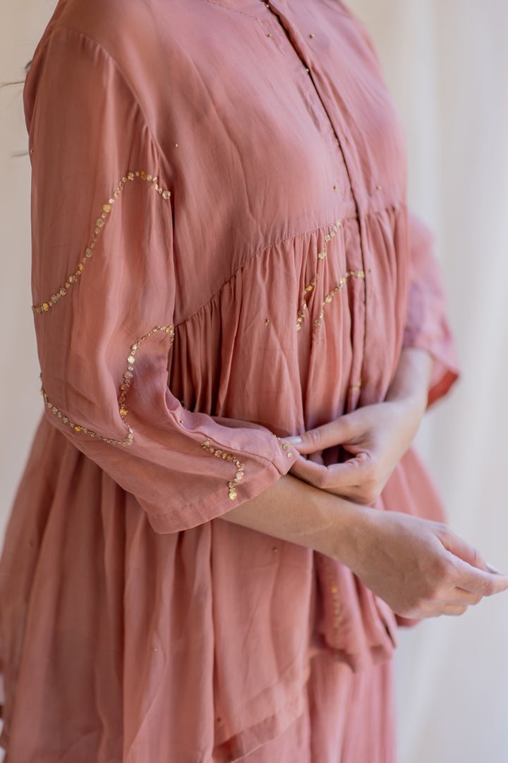 Blush Nayab Gharara Set - CiceroniNirjara