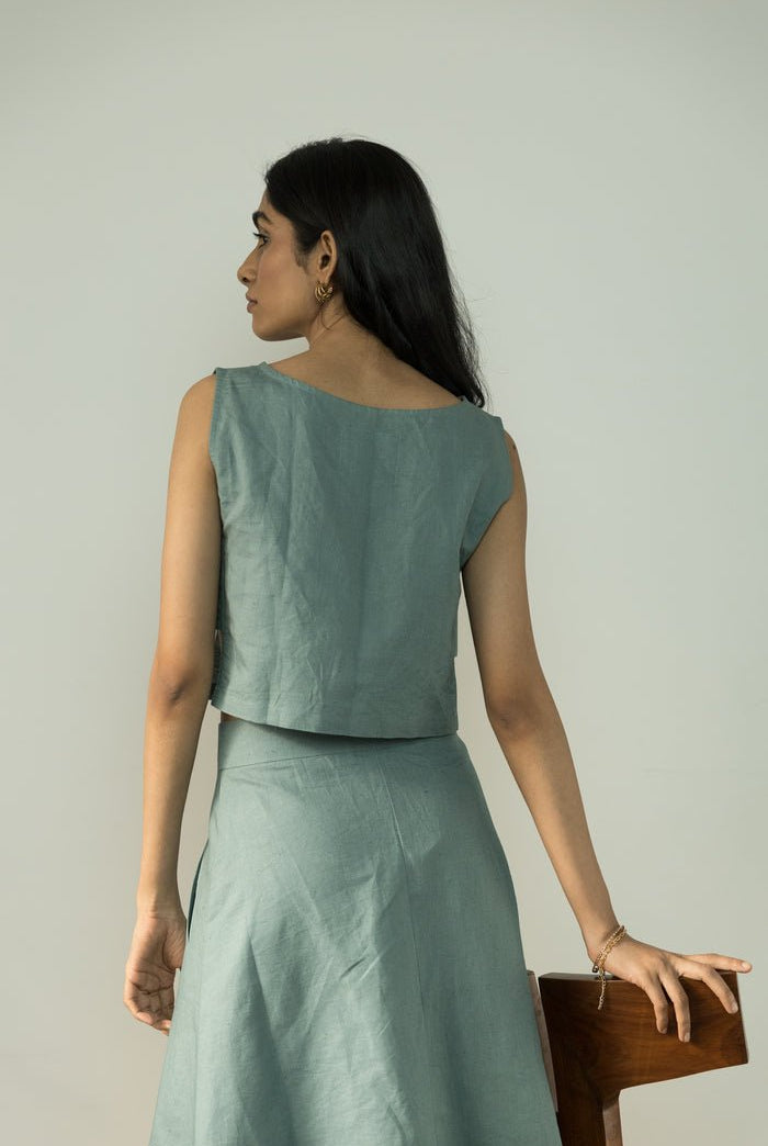 Boat Neck Crop Top - CiceroniCrop TopAnushé Pirani