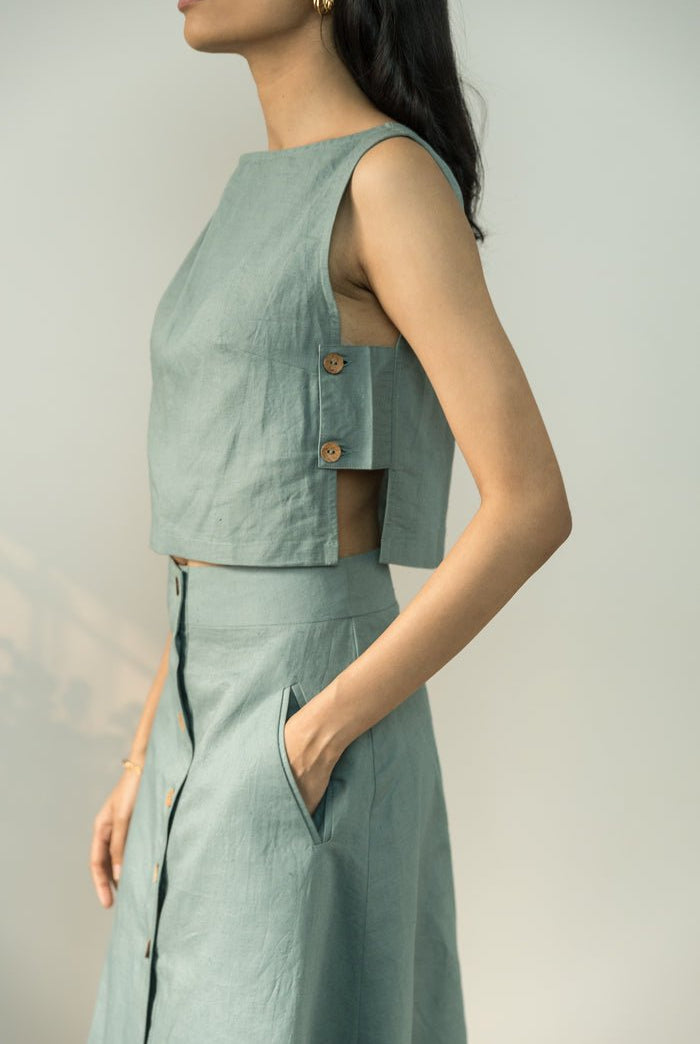 Boat Neck Crop Top - CiceroniCrop TopAnushé Pirani