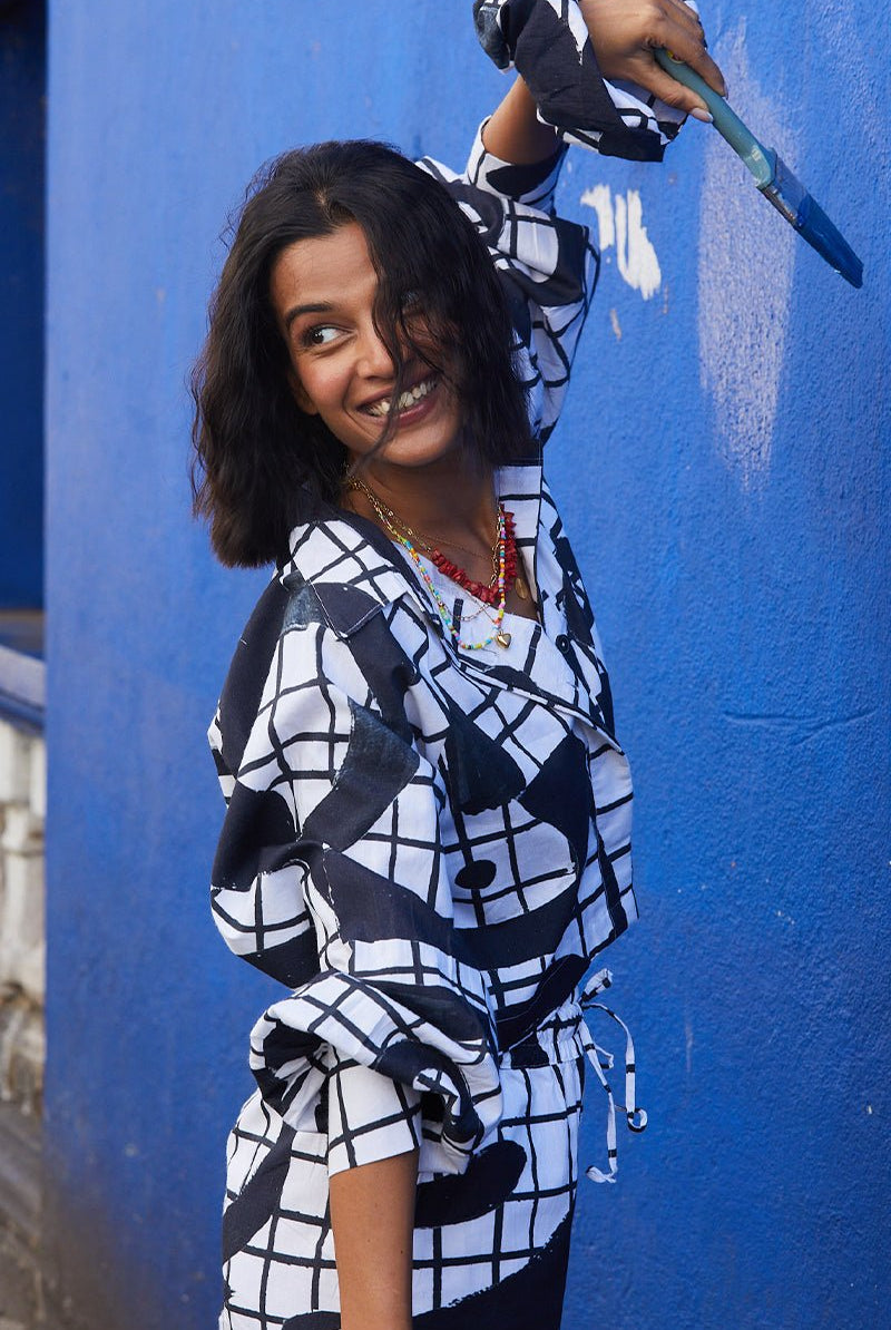 Bora Bora Shirt in Ying Yang Print - CiceroniHappi Space