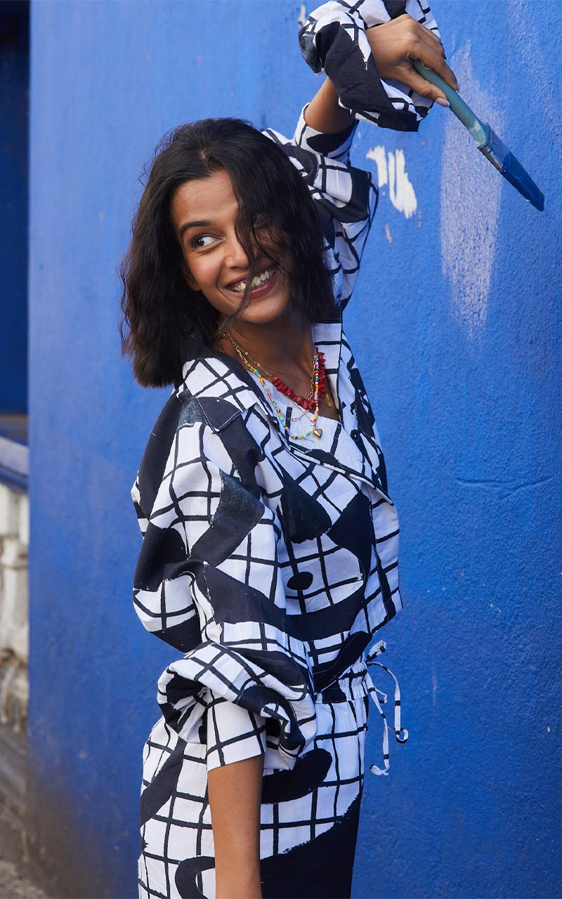 Bora Bora Shirt in Ying Yang Print - CiceroniHappi Space