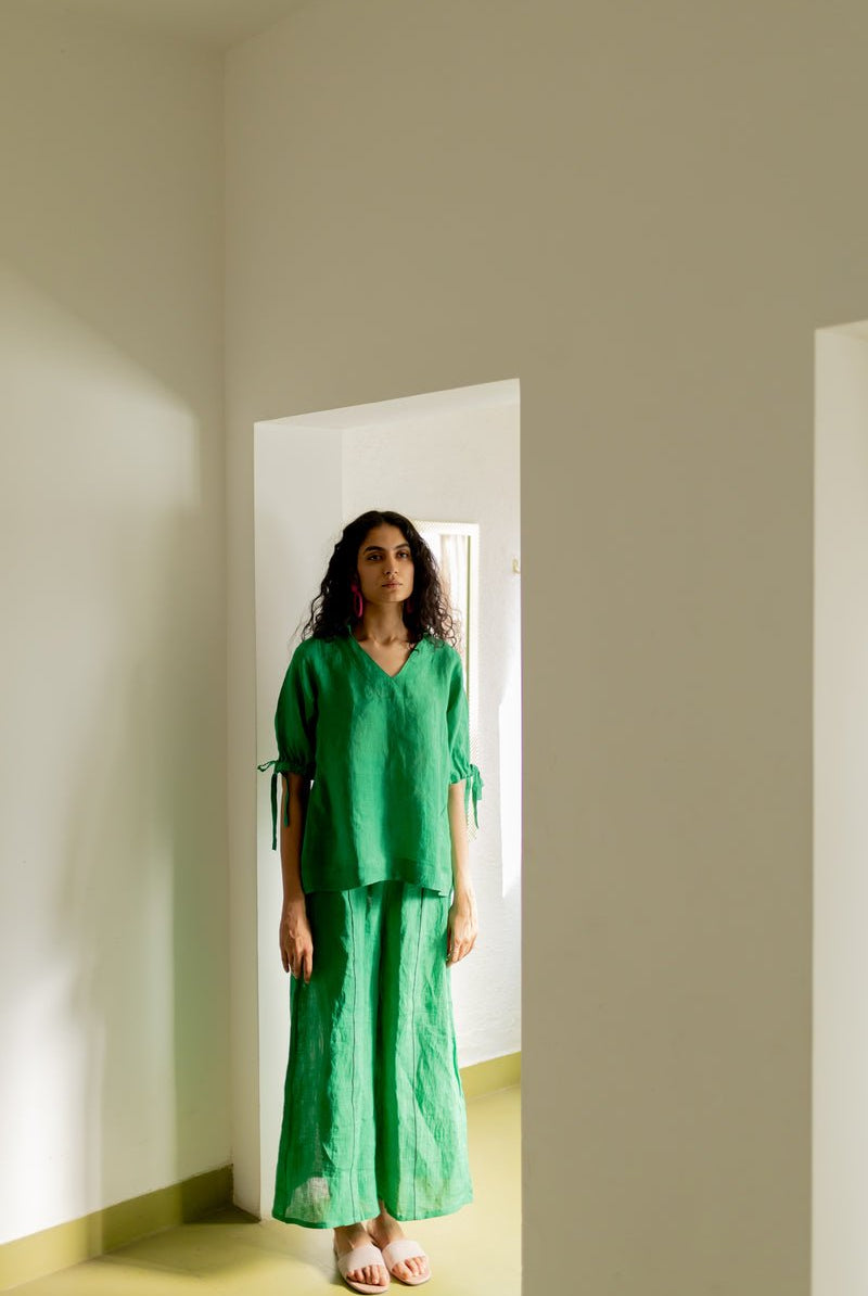 Bottlegreen Linen Co-Ord - CiceroniCo-ord SetSilai Studio