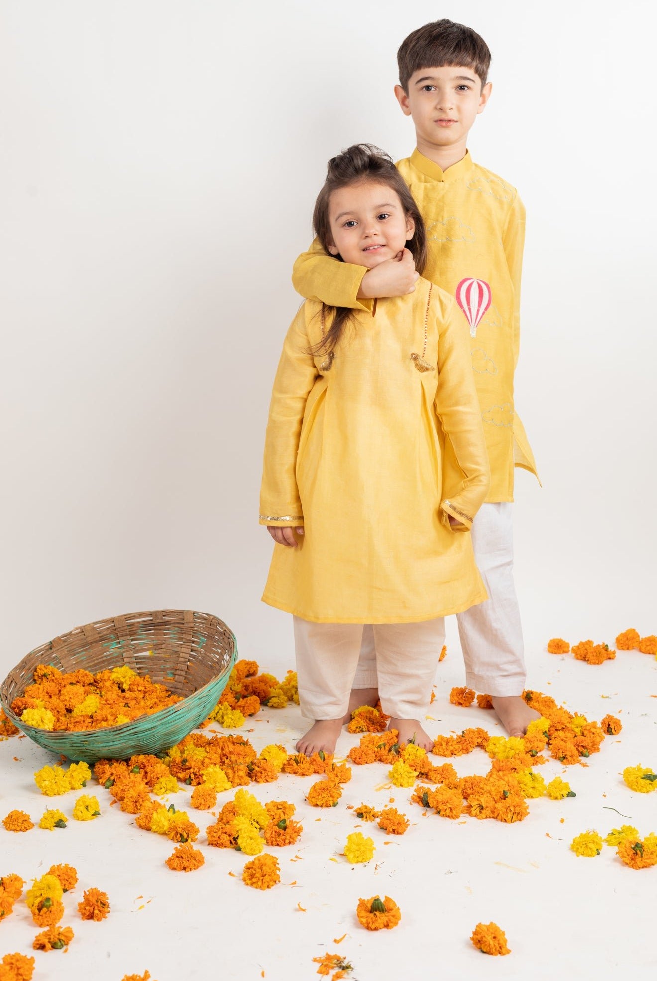 Box Pleat Kurta Set - CiceroniMr. Brat