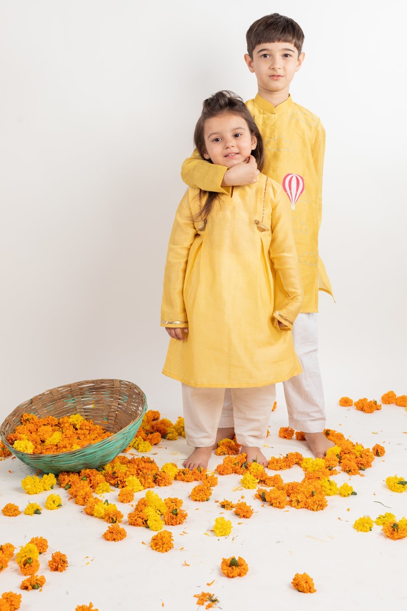 Box Pleat Kurta Set - CiceroniMr. Brat