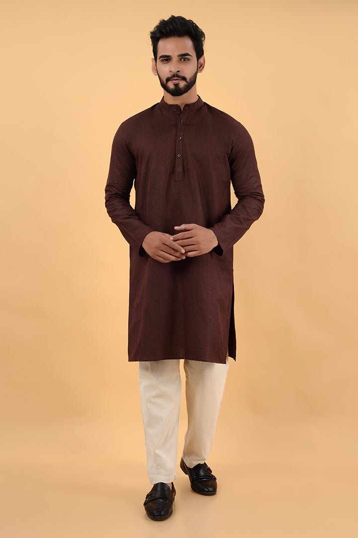 Brown Classic Kurta - CiceroniKurtaHouse Of K.C