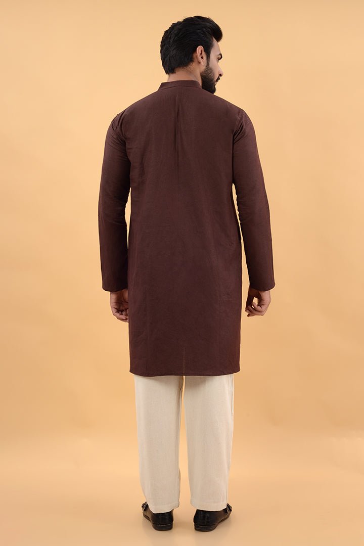 Brown Classic Kurta - CiceroniKurtaHouse Of K.C