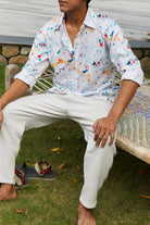 Burano Unisex Shirt in Dainty Floral Print - CiceroniShirtsHappi Space