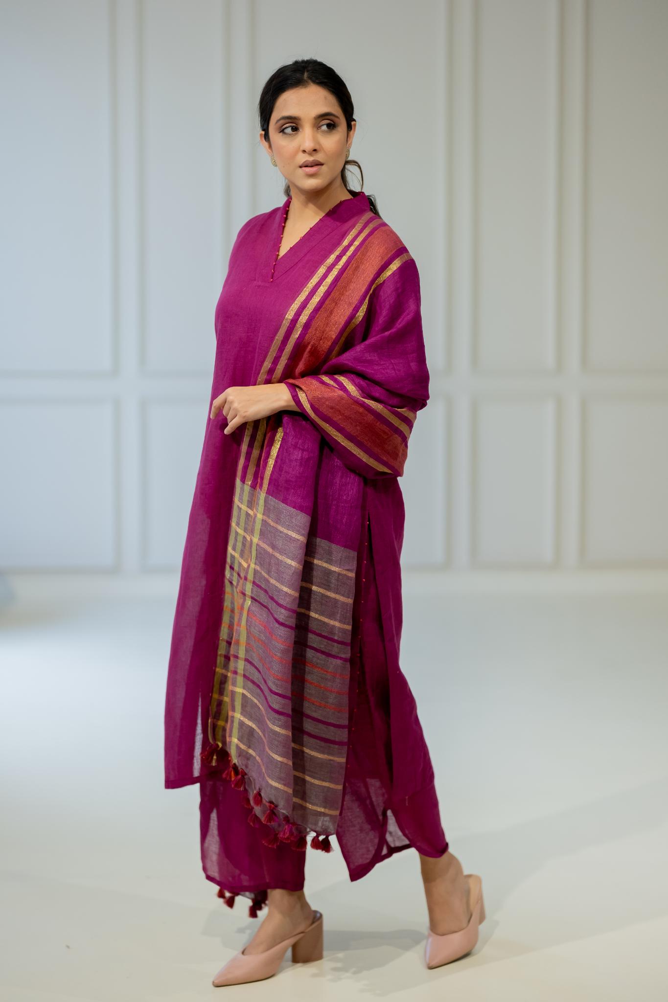 Burgundy Bliss Kurta Set - CiceroniKurta SetSilai Studio