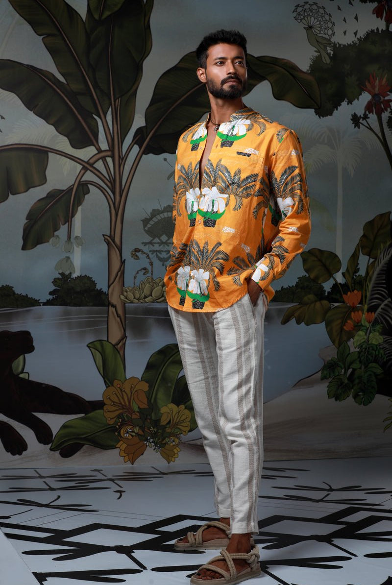 Burrawang Stand Collar Shirt - CiceroniShirtsEkastories