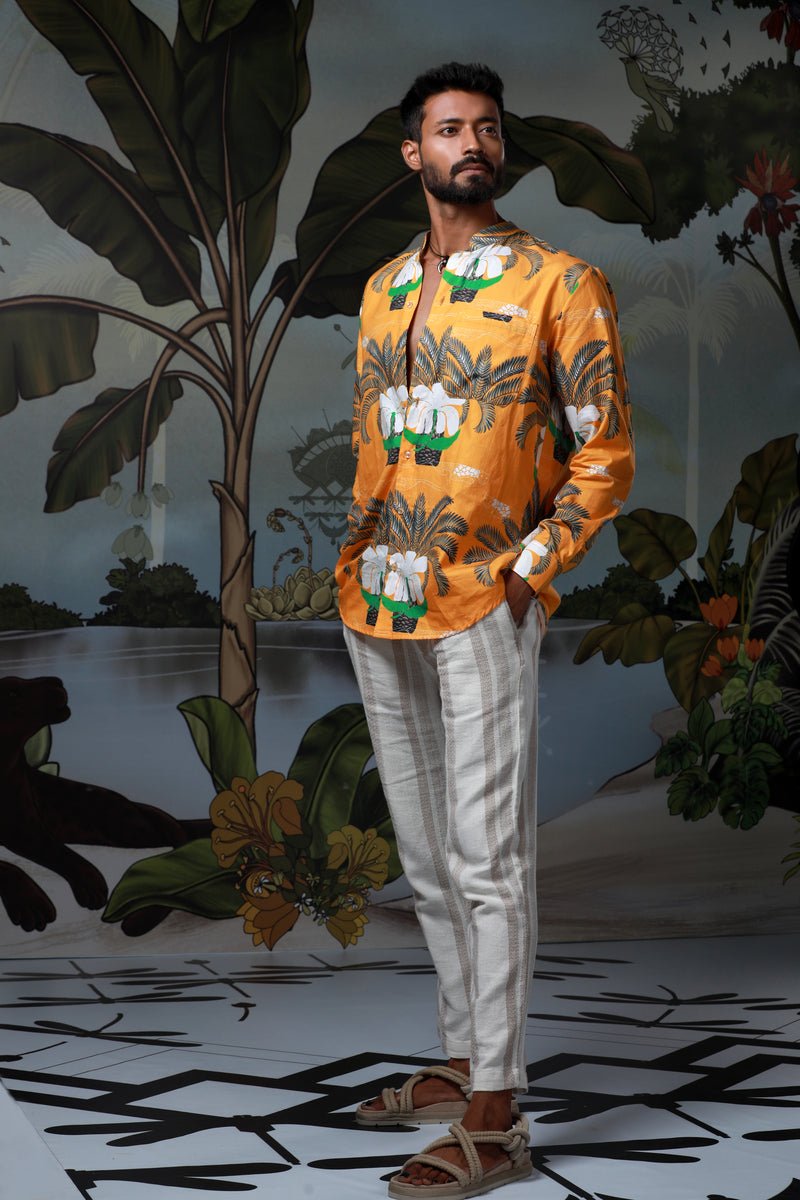 Burrawang Stand Collar Shirt - CiceroniShirtsEkastories