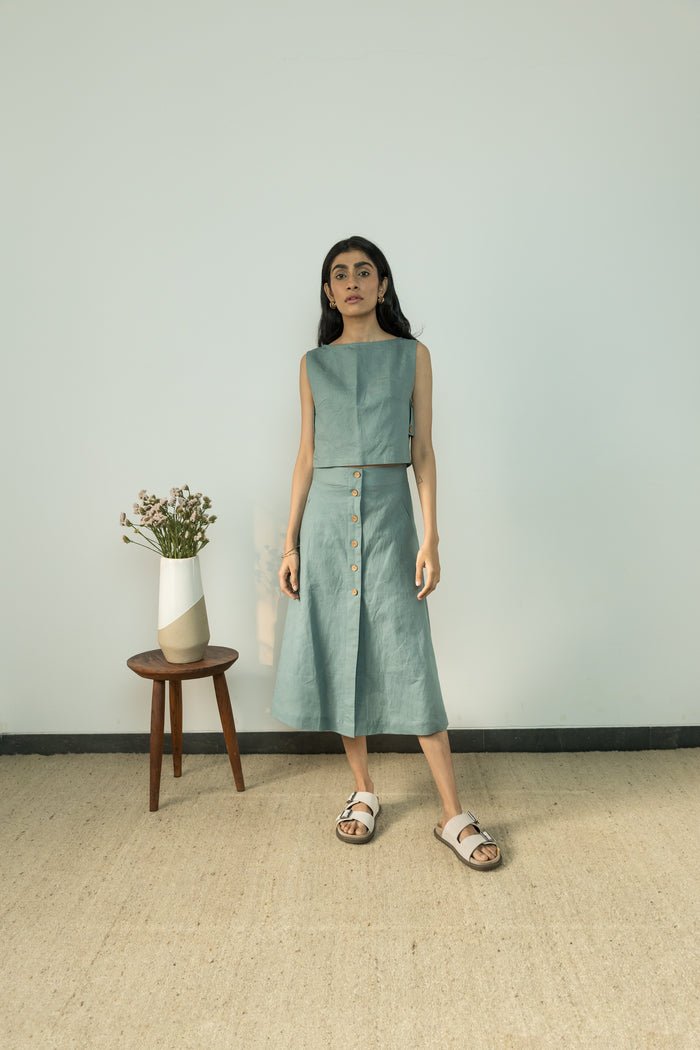 Button-Down Midi Skirt - CiceroniSkirtsAnushé Pirani