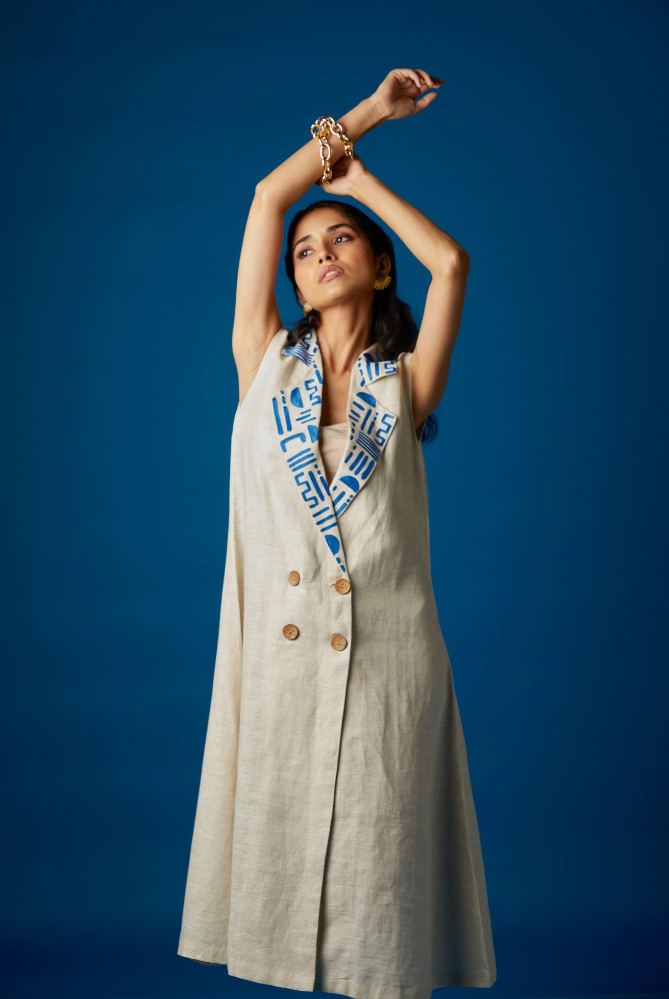 Call of the Pharaohs Blazer Dress - CiceroniDressesArtbeats by Keerthana