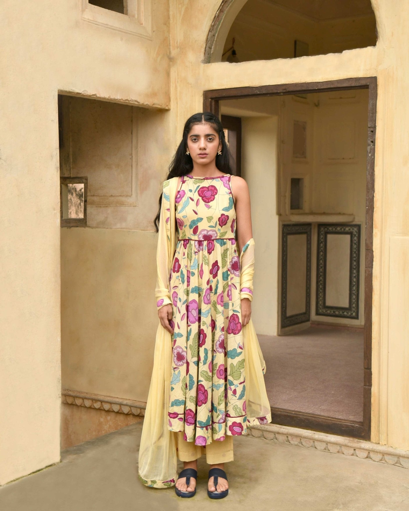 Canary Yellow Kurta Set - CiceroniTaro