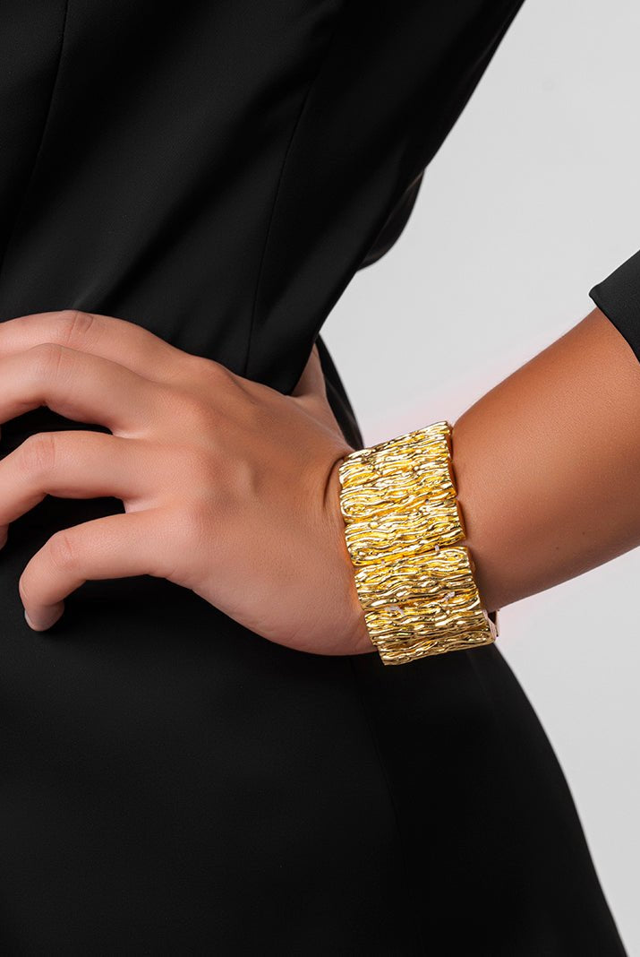 Cedar Bracelet - Gold Tone - CiceroniBraceletsEquiivalence