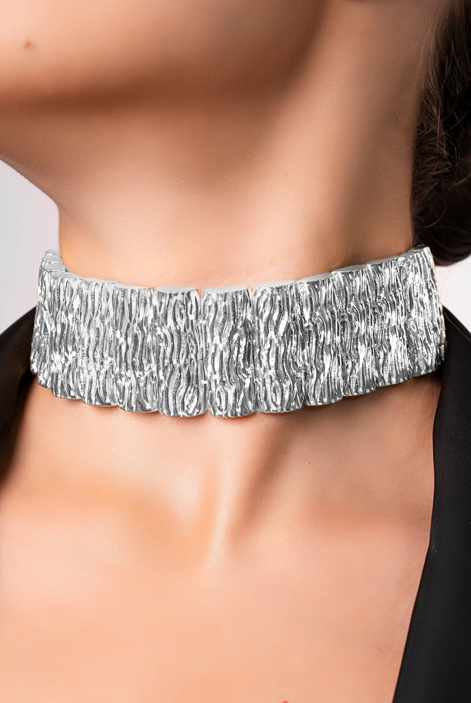 Cedar Necklace - Silver Tone - CiceroniNeckpieceEquiivalence