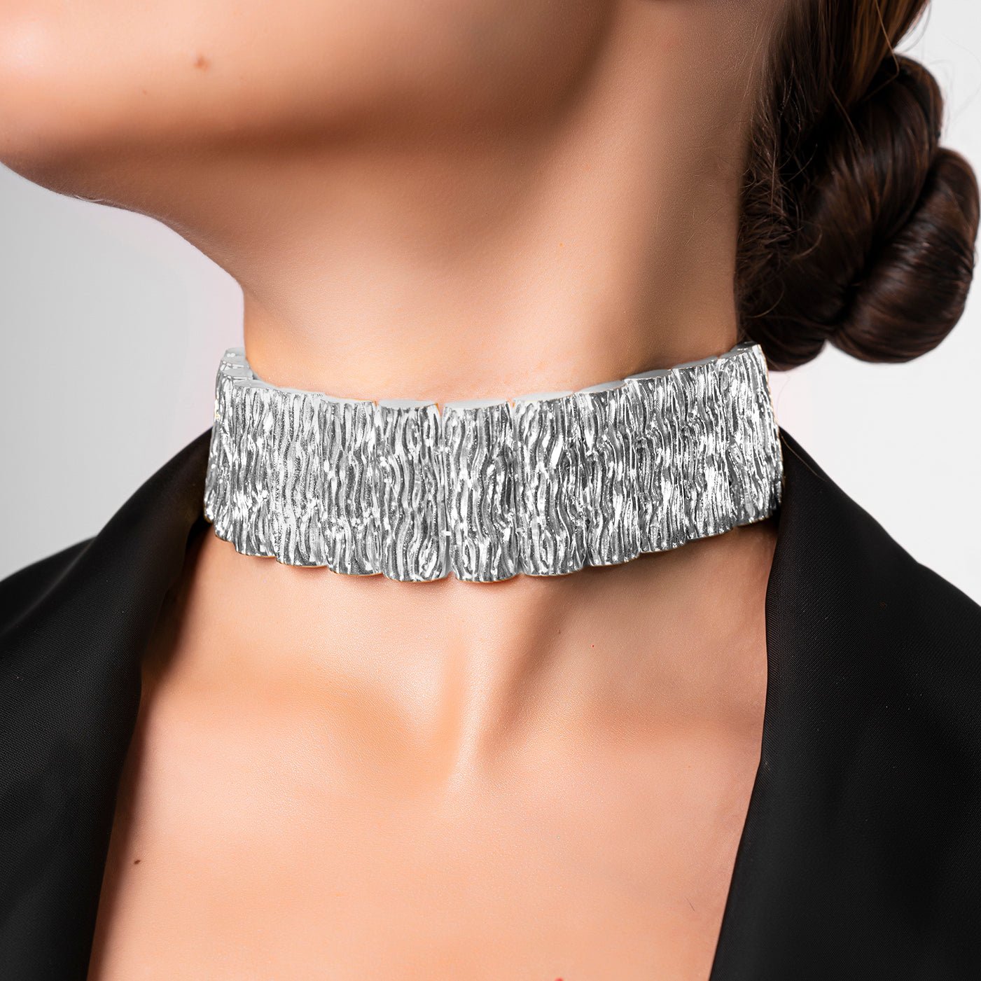 Cedar Necklace - Silver Tone - CiceroniNeckpieceEquiivalence