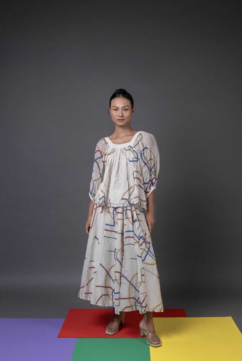 Chanderi TRK Skirt - CiceroniSkirtsHouse of Amoda