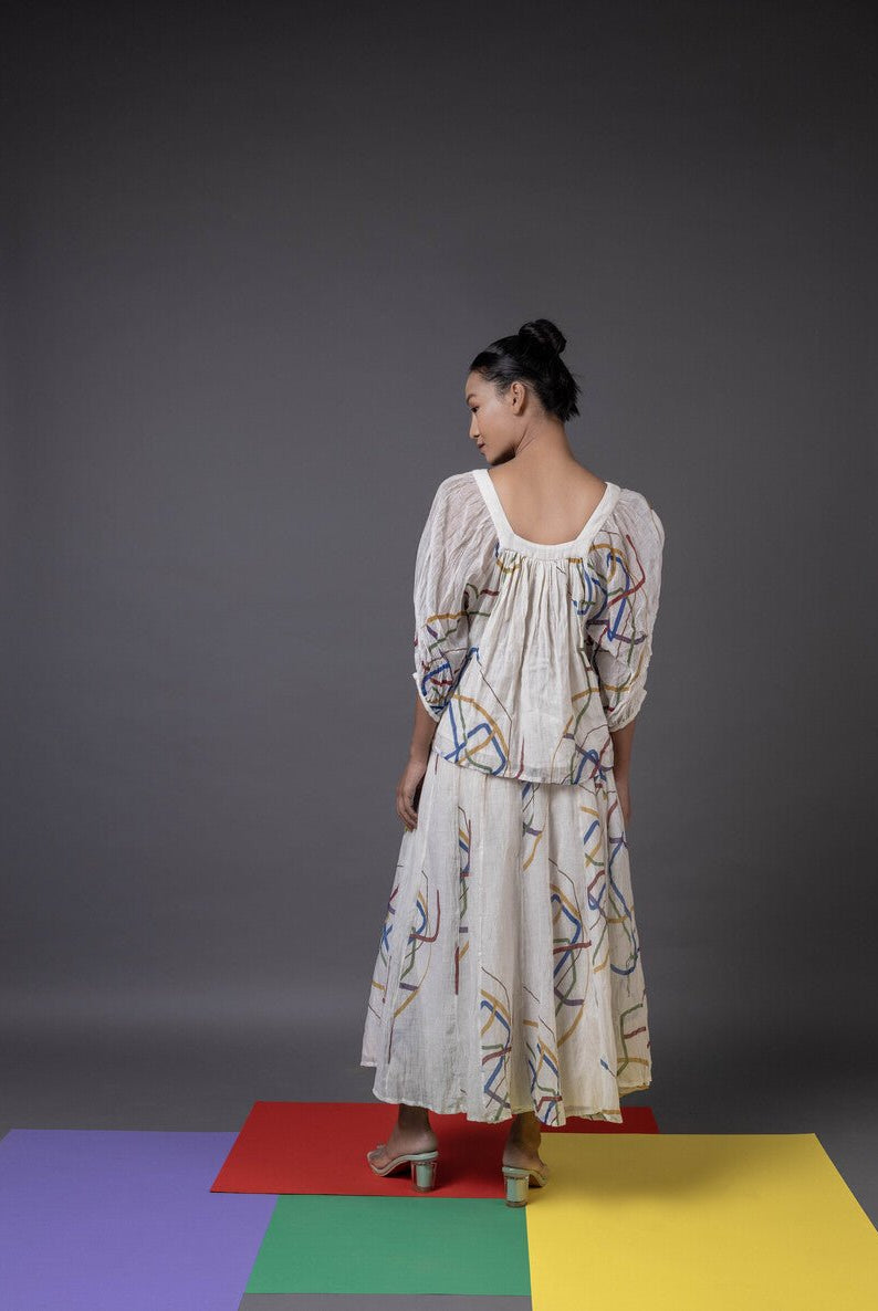 Chanderi TRK Skirt - CiceroniSkirtsHouse of Amoda