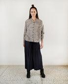 Charcoal Waves Oversized Shirt - CiceroniShirtRias Jaipur