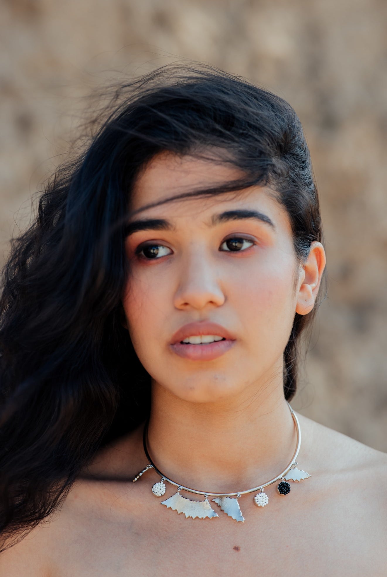 Cherish-Silver Neckpiece - CiceroniAarjavee