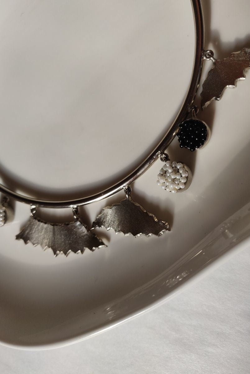 Cherish-Silver Neckpiece - CiceroniAarjavee