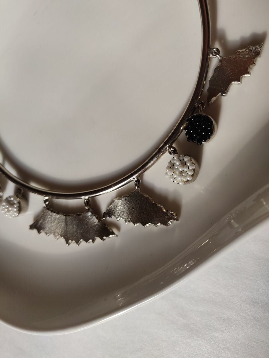 Cherish-Silver Neckpiece - CiceroniAarjavee