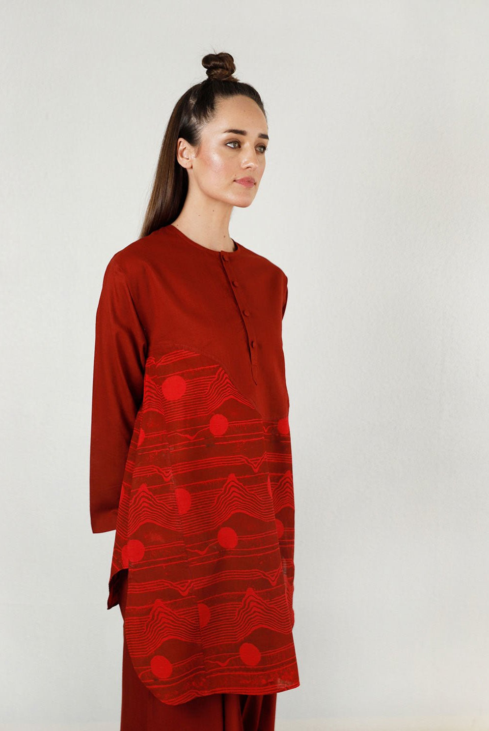 Cherry Red Moon Top - CiceroniTopsRias Jaipur