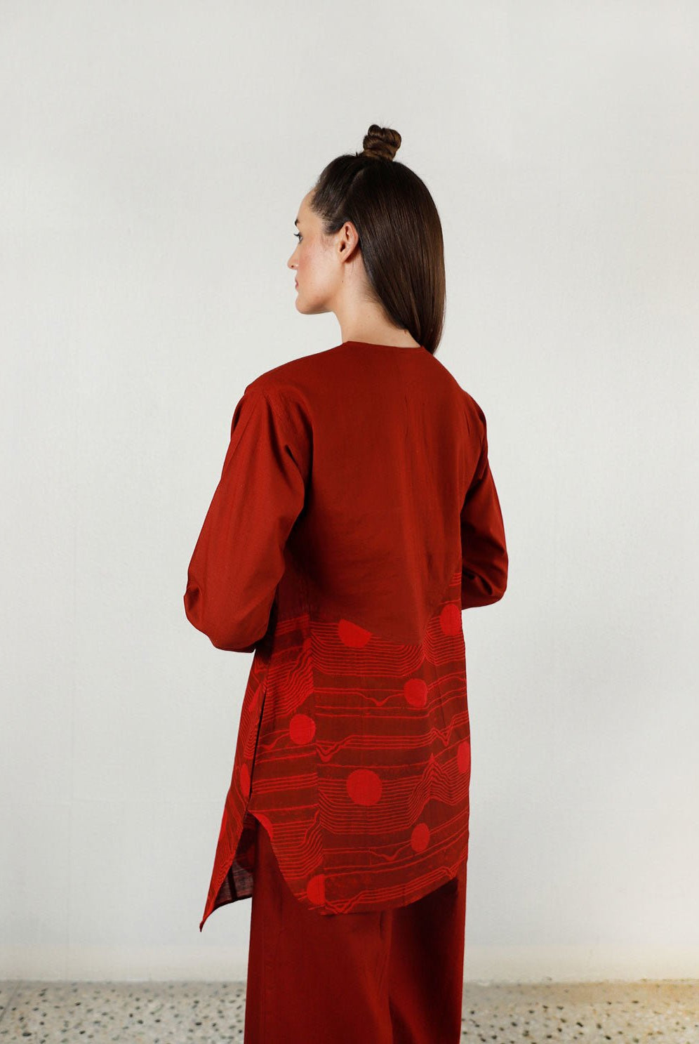 Cherry Red Moon Top - CiceroniTopsRias Jaipur