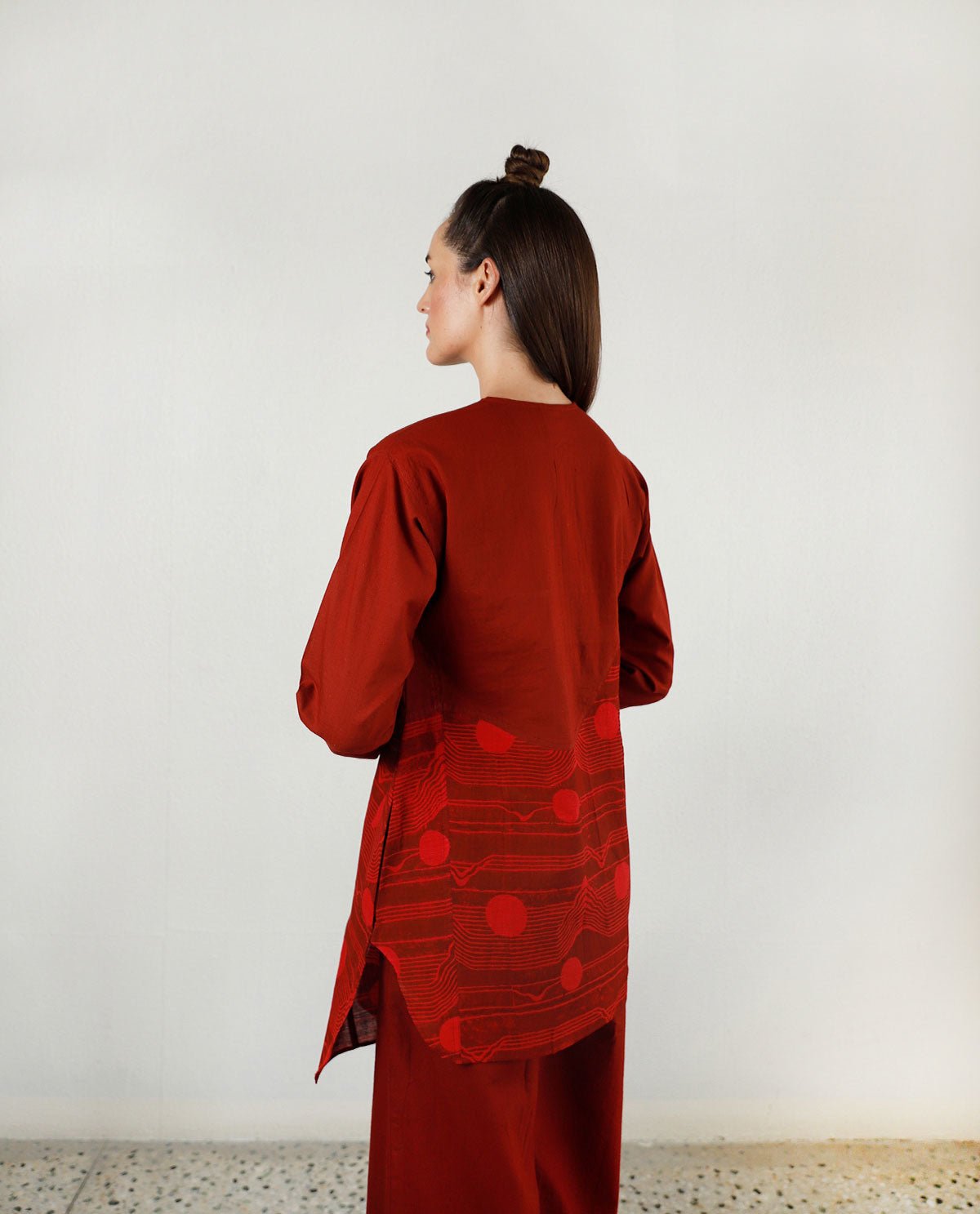 Cherry Red Moon Top - CiceroniTopsRias Jaipur