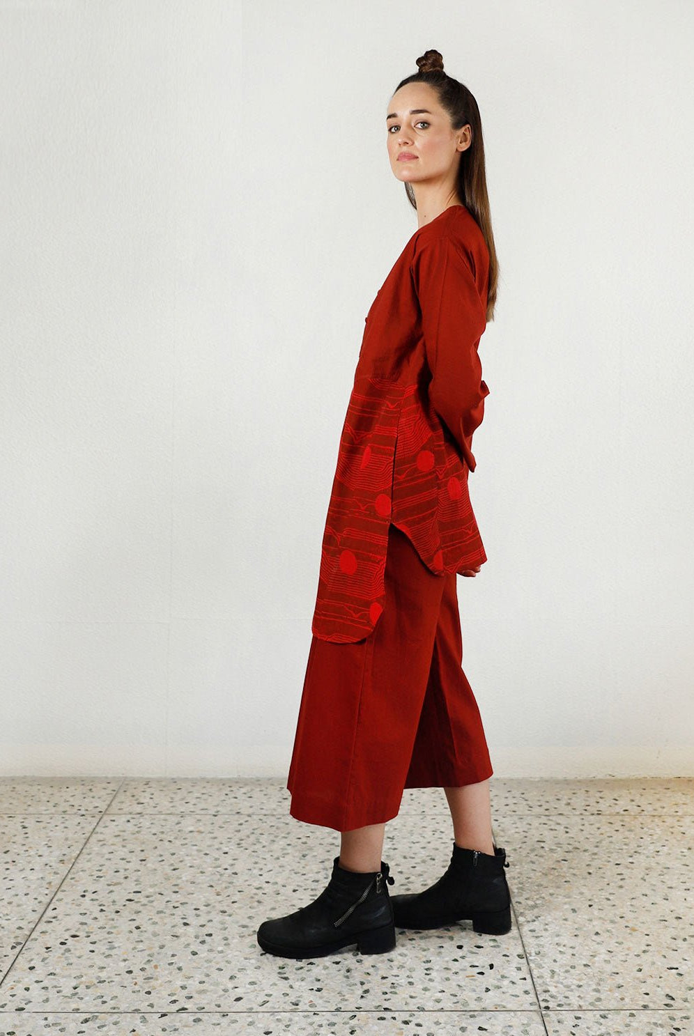 Cherry Red Moon Top - CiceroniTopsRias Jaipur