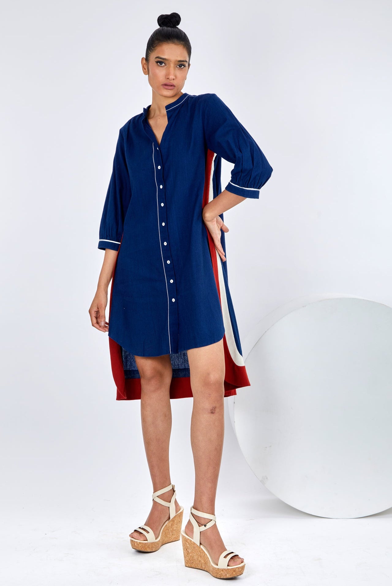 Chiqa - The Goodlookin' Shirter Dress - CiceroniDressesMadder Much