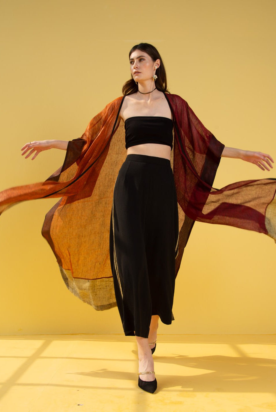 Colour Blocked Kaftan - CiceroniKaftanPriyanca Khanna