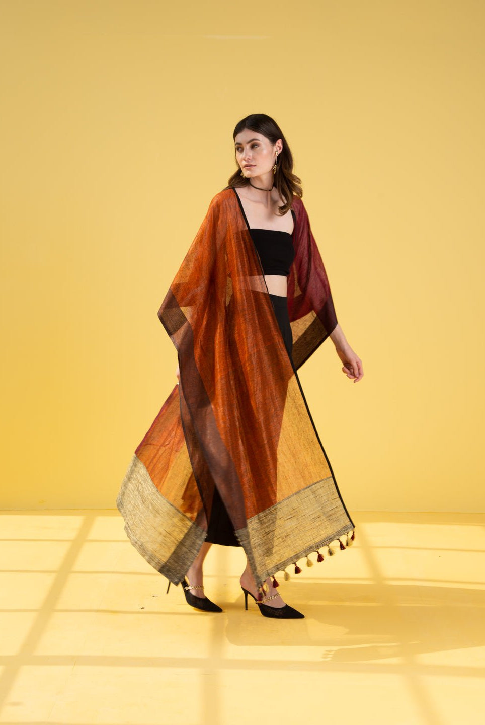 Colour Blocked Kaftan - CiceroniKaftanPriyanca Khanna