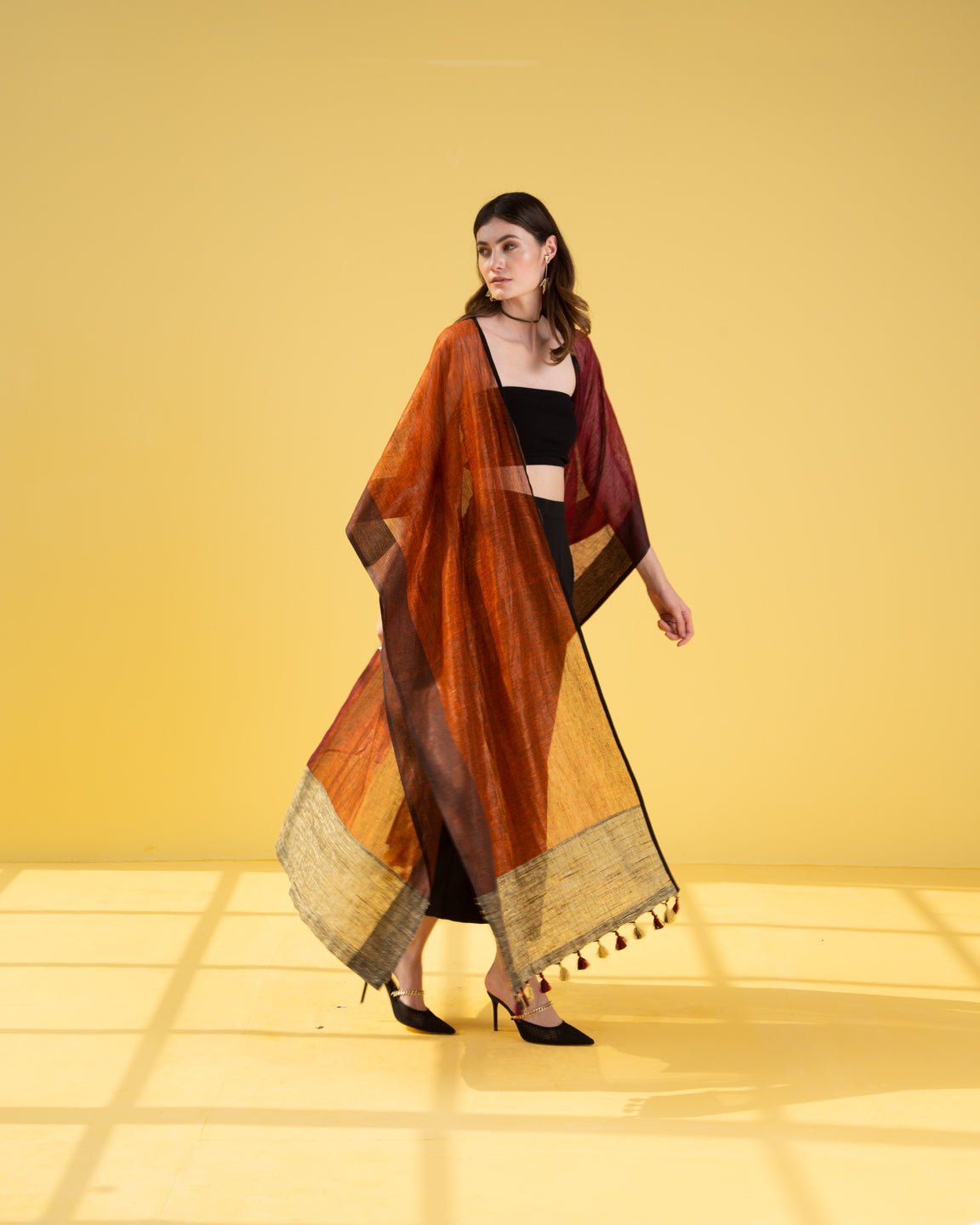 Colour Blocked Kaftan - CiceroniKaftanPriyanca Khanna