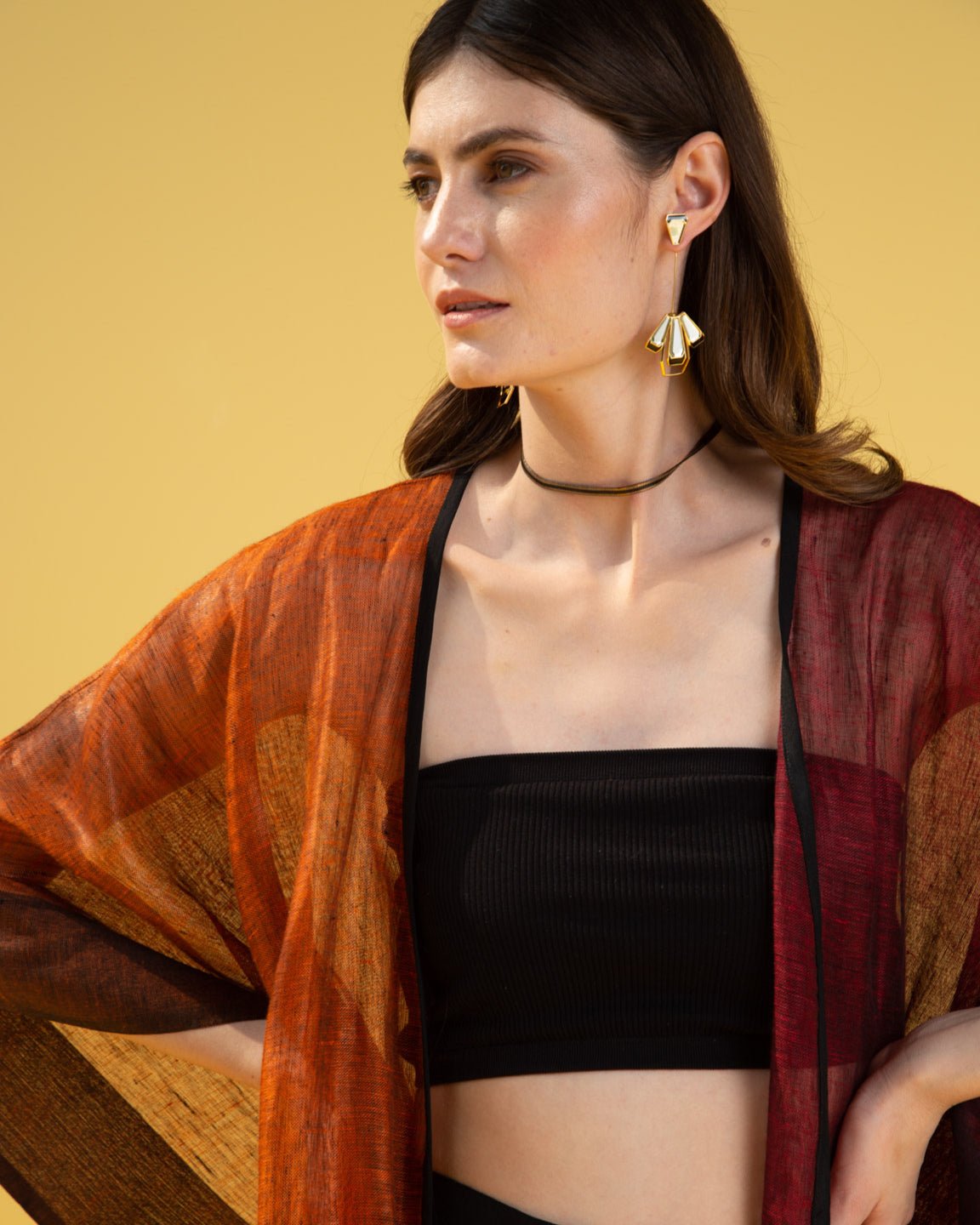 Colour Blocked Kaftan - CiceroniKaftanPriyanca Khanna