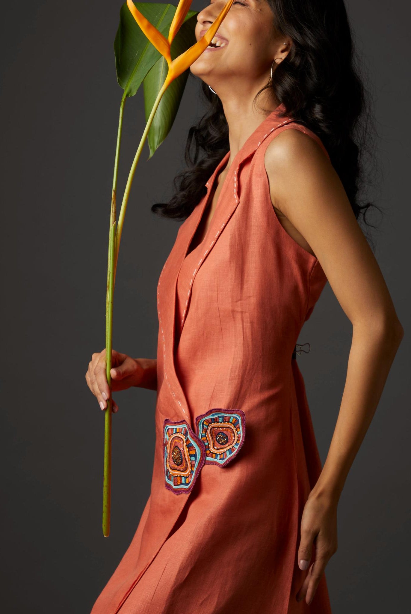 Coral Dreams Blazer Dress - CiceroniDressesArtbeats by Keerthana