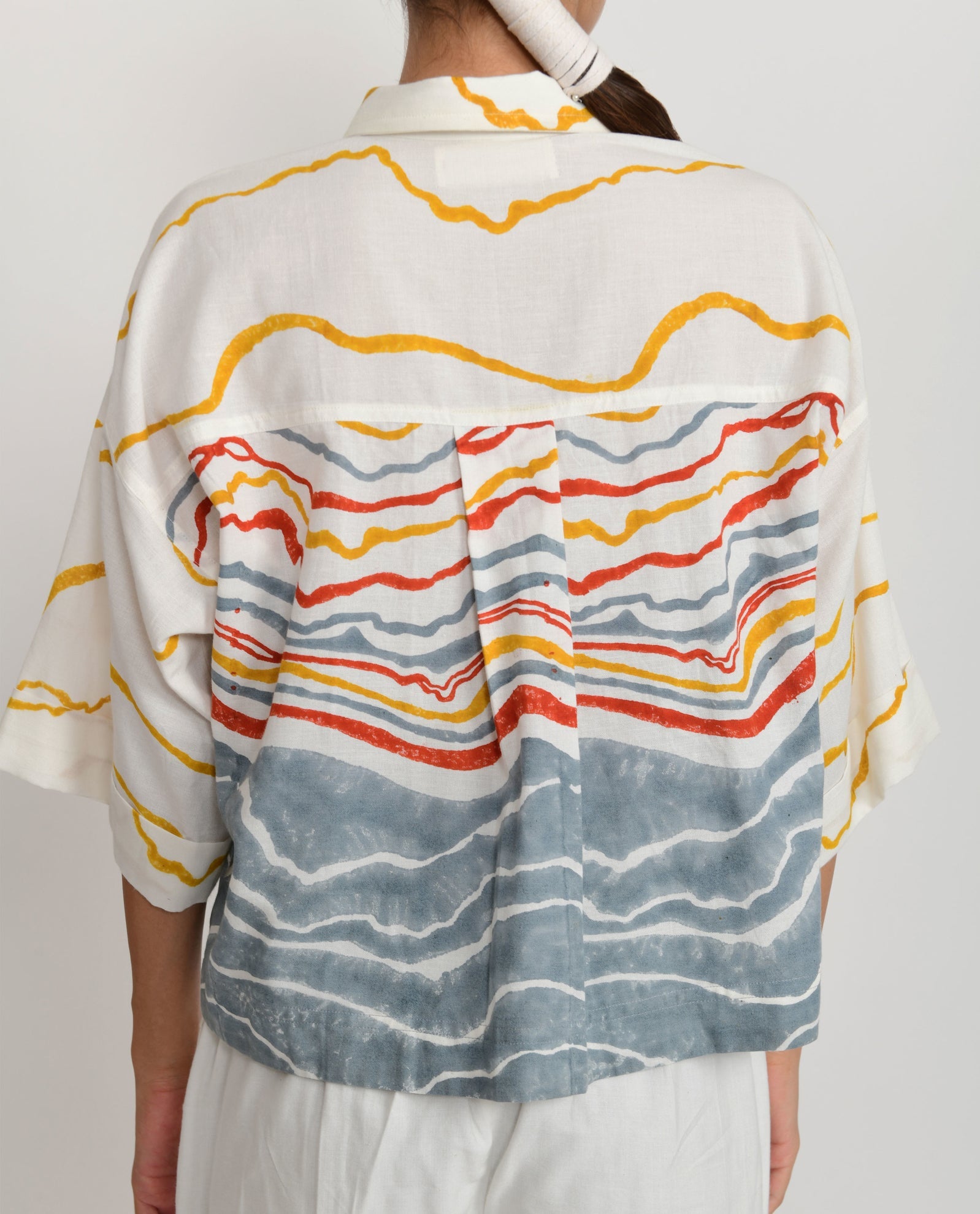 Crested Crop Top - CiceroniCrop top, CorsetRias Jaipur