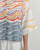 Crested Crop Top - CiceroniCrop top, CorsetRias Jaipur