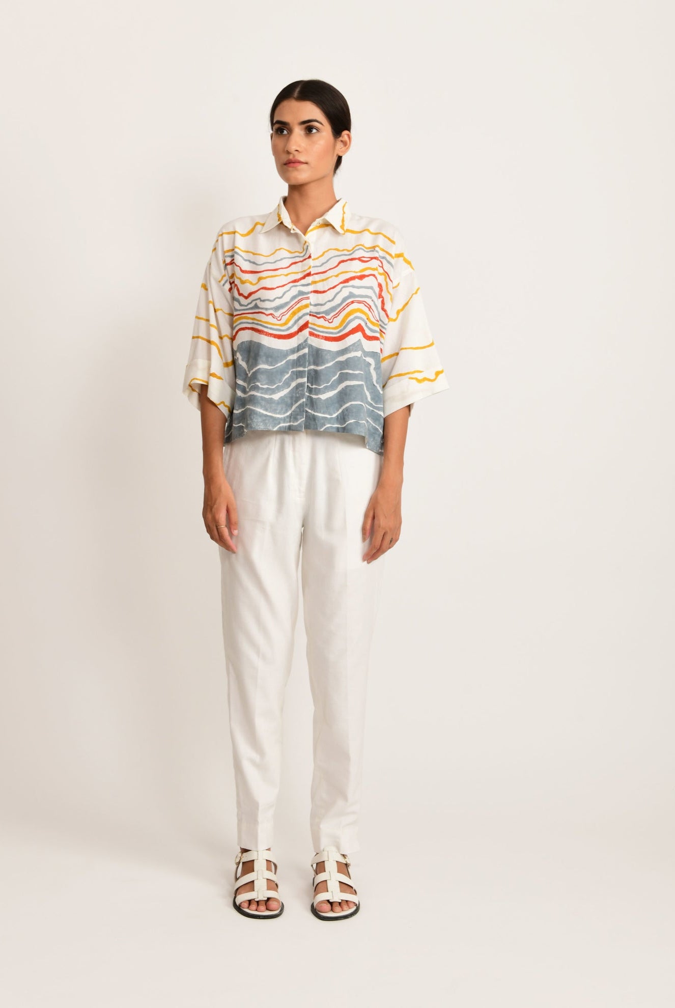 Crested Crop Top - CiceroniCrop top, CorsetRias Jaipur