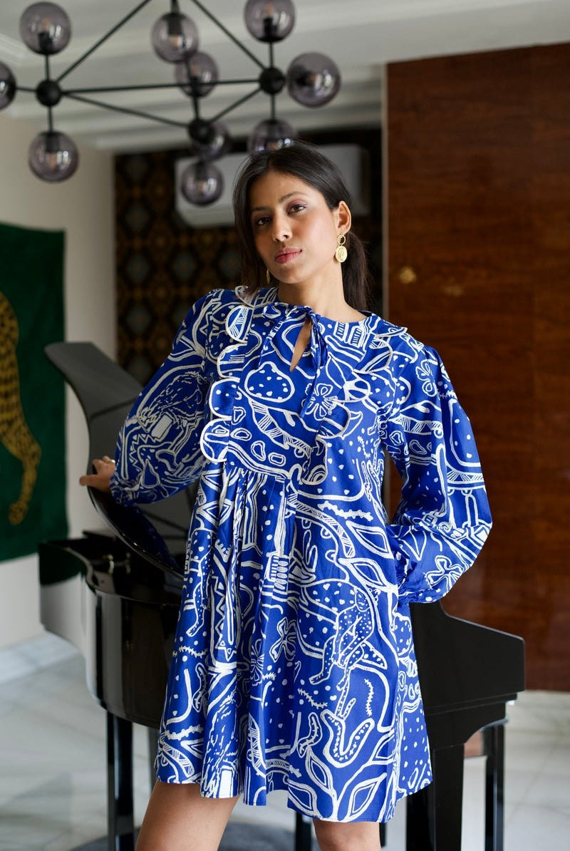 Daisy Dress in Tamarama Print - CiceroniDressesHappi Space