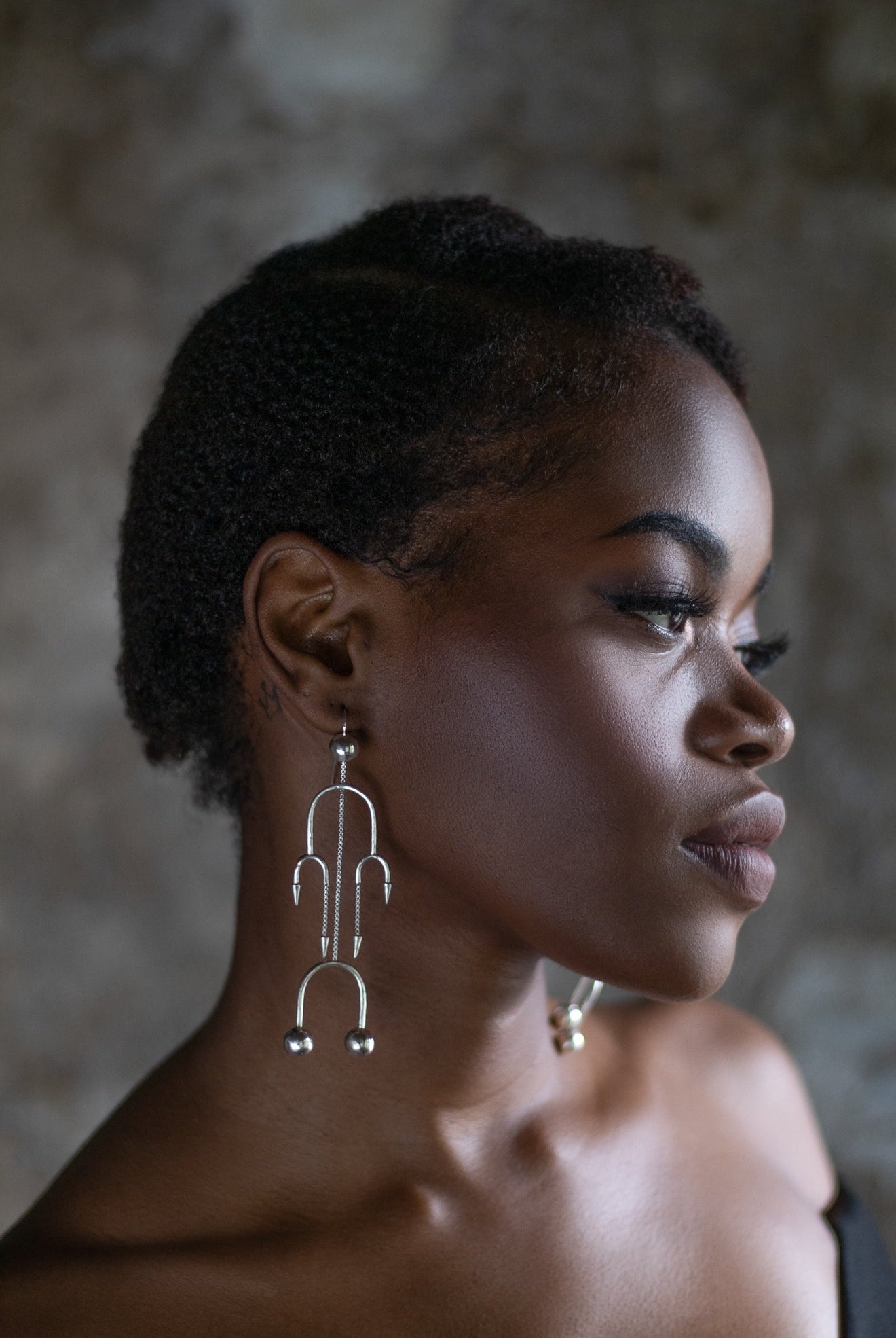 Deco Silver Dancing Earring - CiceroniBaka