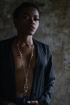 Deco Silver Trio Lariat - CiceroniBaka