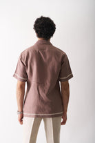 Deer's Delight - Mens Hand Embroidered Pure Linen Shirt - CiceroniShirtsCultura Studio