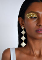 Diamond Danglers Gold - CiceroniEarringsNoupelle